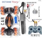 Rc car dual controllers remote + watch extra water to smoking feature best for boys XL size - Image 2
