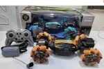 Rc car dual controllers remote + watch extra water to smoking feature best for boys XL size - Image 3