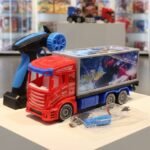 RC truck rechargeable gun remote lights in container and water to smoke 💨 feature