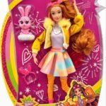 Defa Lucy Fashion Beauty Doll with Cute Pink Bunny Pet and Fashion Accessories - Authentic Collectible Doll Set
